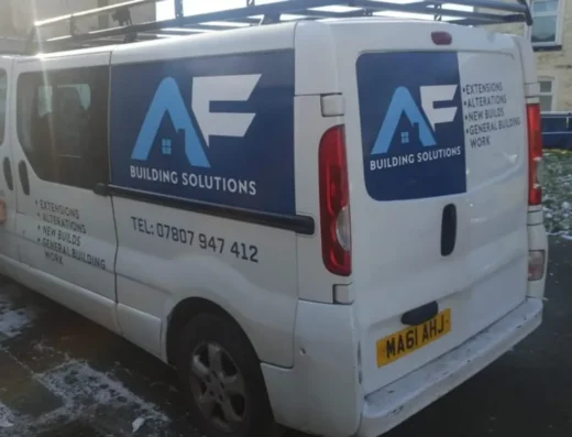 Van signs fitted by our studio