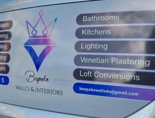 Van signs fitted by our studio
