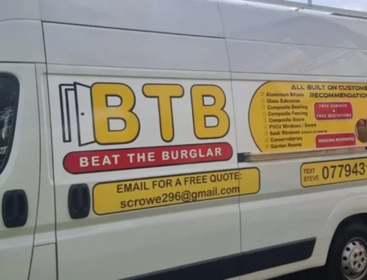 Van signs fitted by our studio