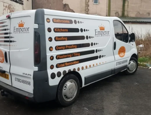 Van signs fitted by our studio