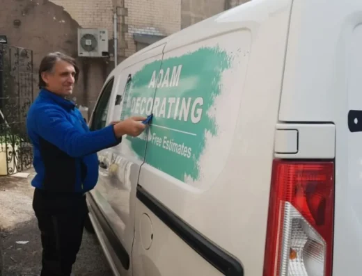 Van signs fitted by our studio
