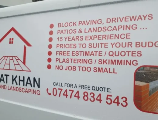 Van signs fitted by our studio