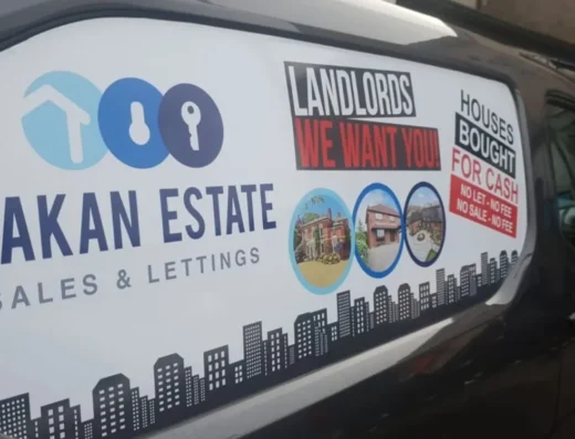 Van signs fitted by our studio
