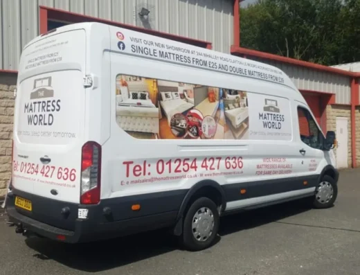 Van signs fitted by our studio